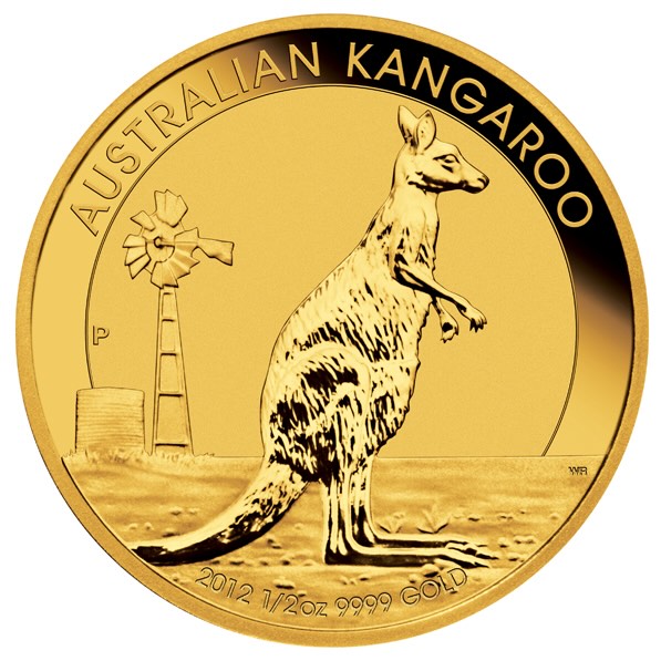 Bild-Titel: Känguru Goldmünze 2012 1/2 Unze Motivseite kaufen