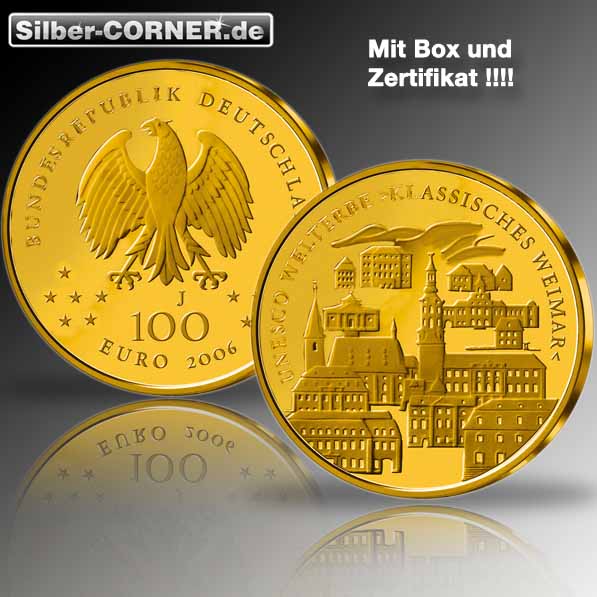 100 Euro Goldmünze Weimar 2006