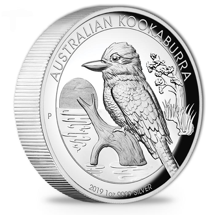 Kookaburra 1 Oz Silber High Relief 2019 +Box +COA*