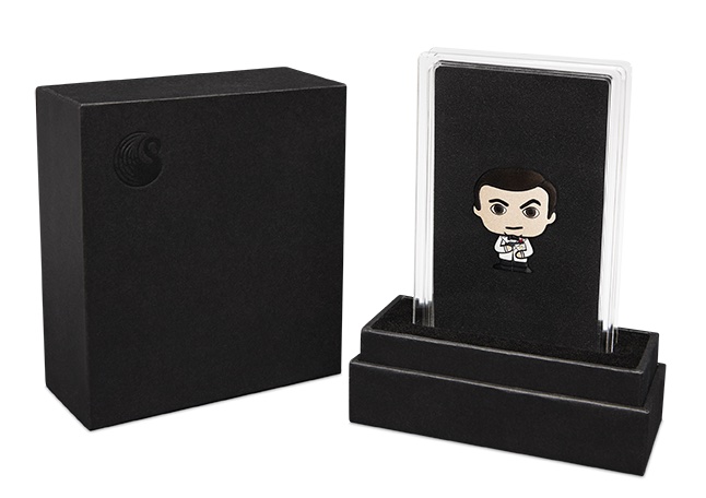 Verpackung James Bond Silbermünze Minted Mini