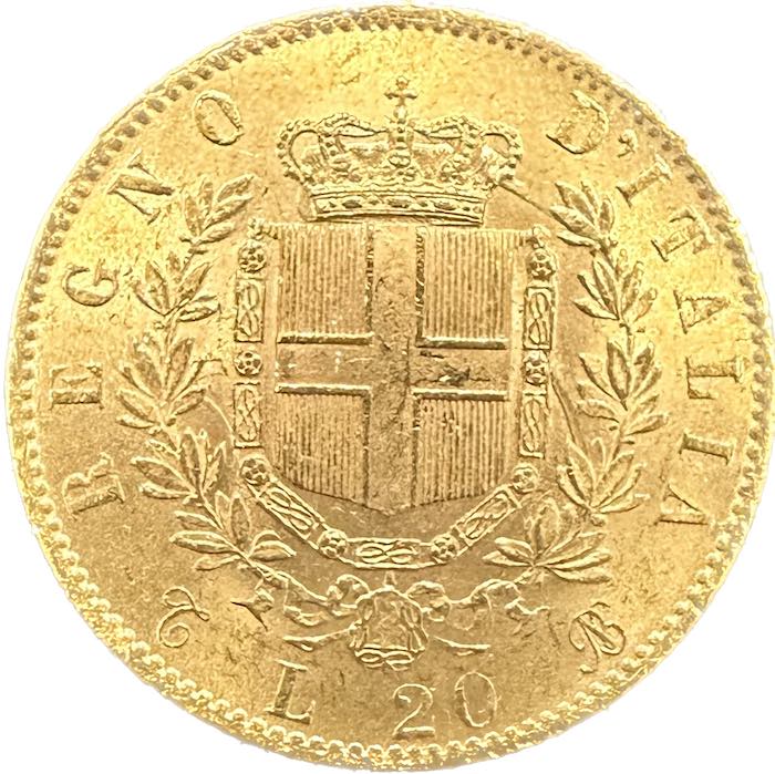 Italien 20 Lire Goldmünze Vittorio