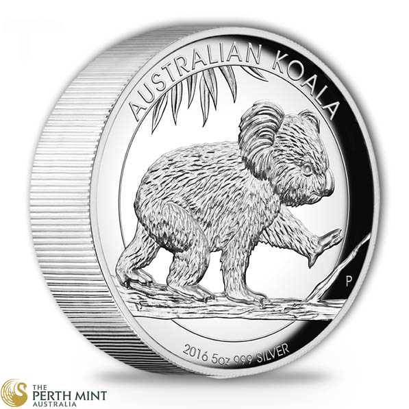 Australien Koala 5 Oz Silber High 2016 Relief + Box + Zertifikat*