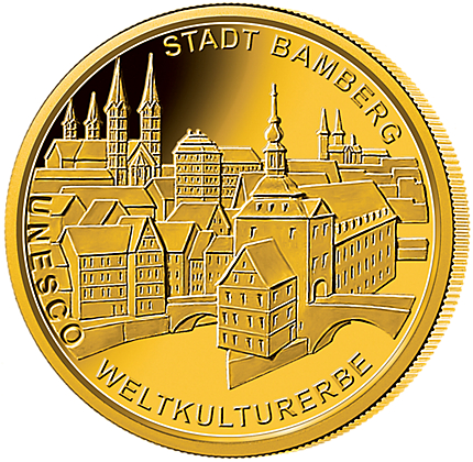 100 Euro Goldmünze Bamberg Jahr 2004