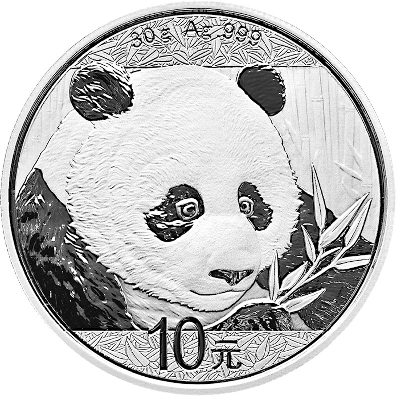 China Panda 30 Gramm Silbermünze 2018