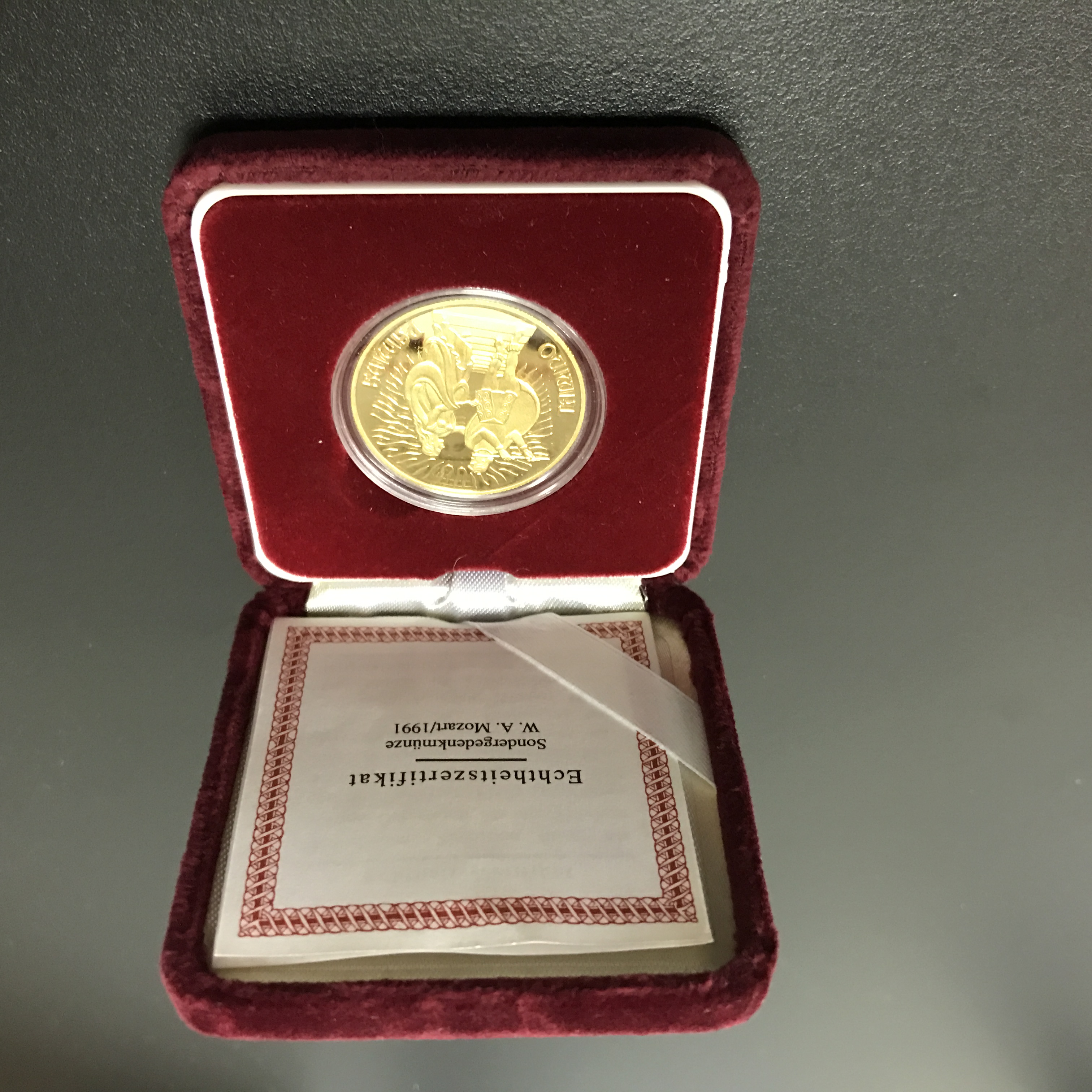 1000 Schilling/ 100 Euro Österreich 986/1000 Gold 16 Gramm
