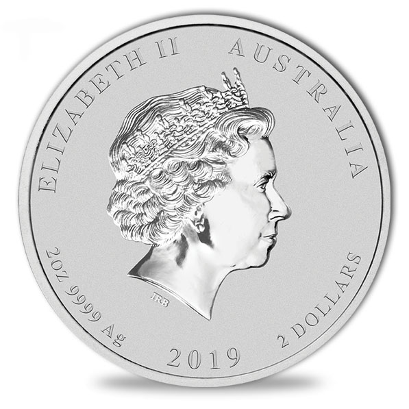 2 Dollar Lunar Schwein 2018