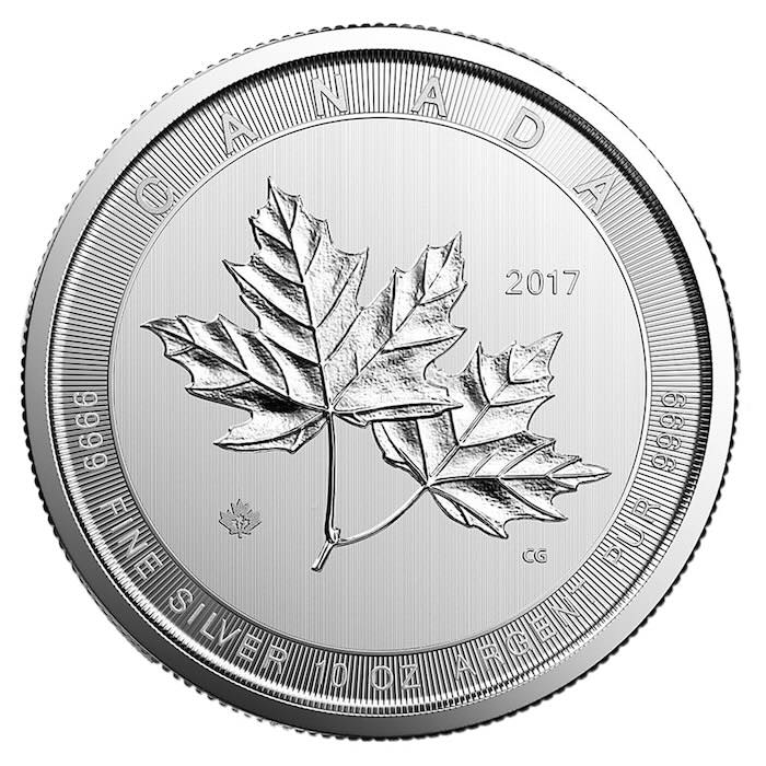 Maple Leaf 10 Unzen Silbermünze Magnificent 2017
