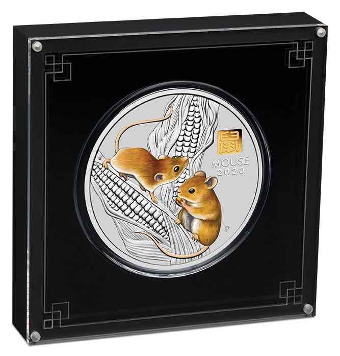 Sammlerbox Lunar 3 Maus 1 KG Silber Privy Mark 2020