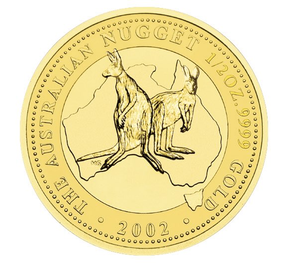 Känguru Nugget 1/2 Unze Goldmünze 2002