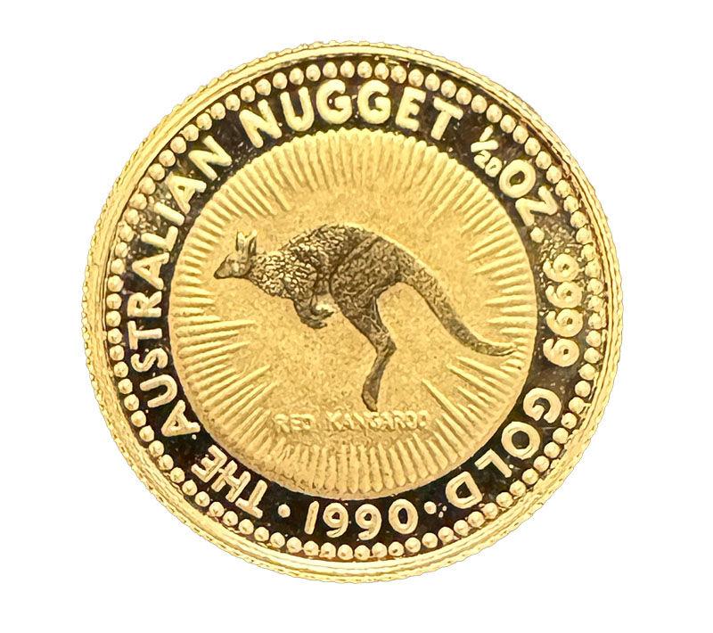Australien Nugget 1/20 Oz Gold 1990 