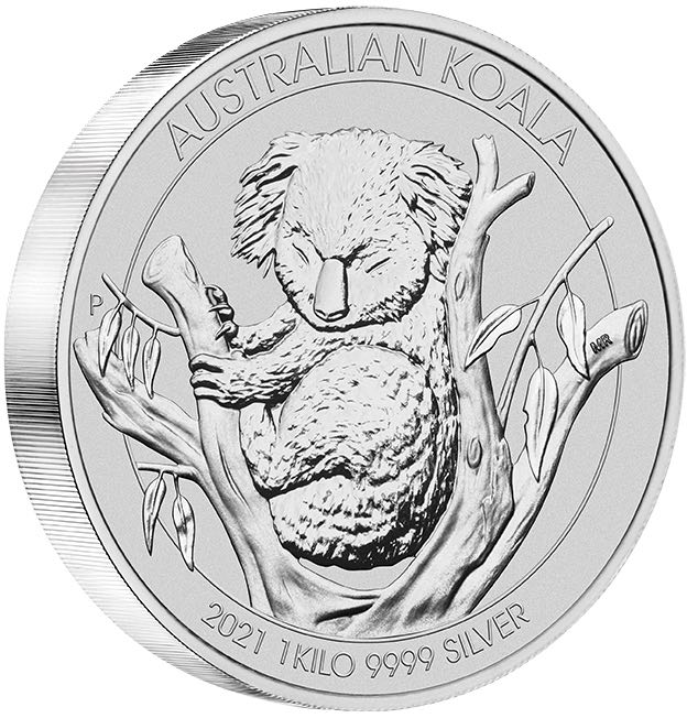 Koala 1 KG Silbermünze 2021