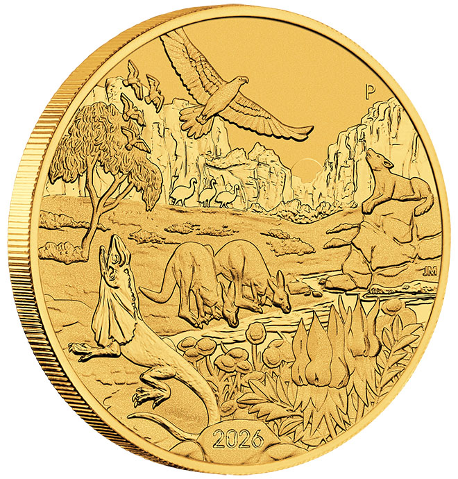 Wonders of Australia Outback 2026 Goldmünze Revers