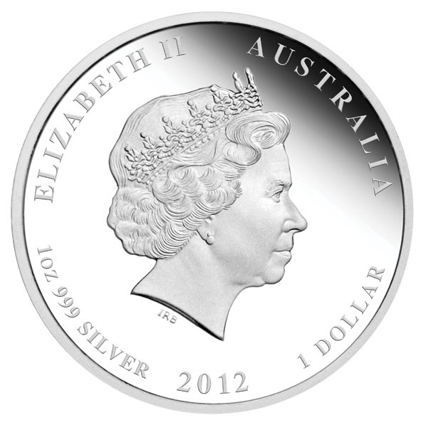1 Dollar Lunar Drache Polierte Platte 2012