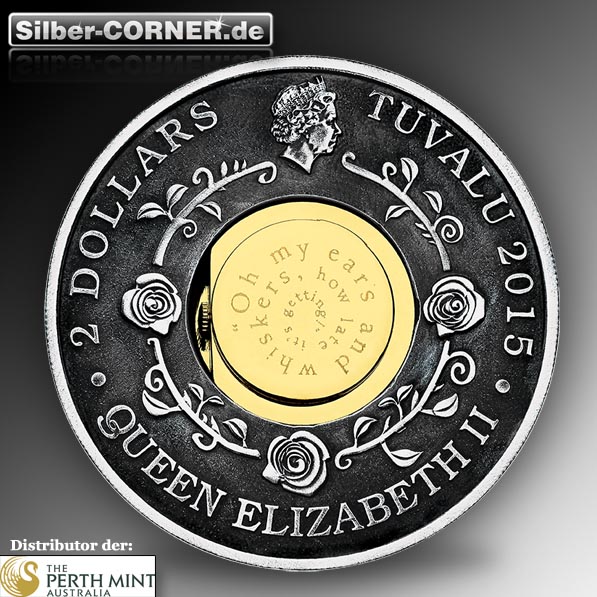 Wunderland 2 Oz Silbermünze Alice