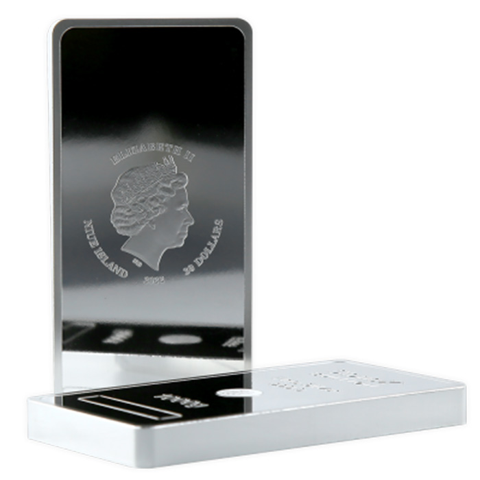StoneX 1 kg Silber Münzbarren Rückseite Nennwert Niue