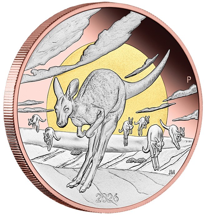 Wonders of Australia 5 OZ Silber vergoldet 2026