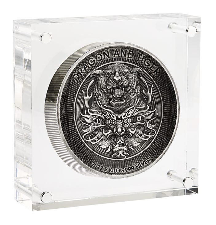 Acrylaufsteller Dragon & Tiger 2 KG Silber 2022