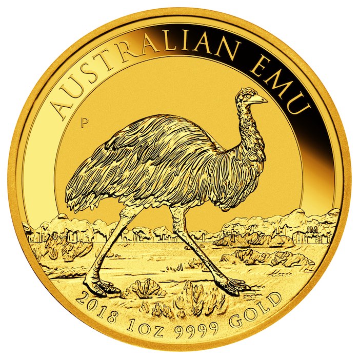 Australien EMU 1 Unze Goldmünze 2018