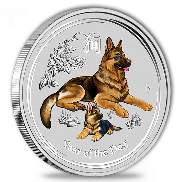 Lunar II - Hund - Gemstone 1 KG Silber + Sapphire*