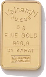 5 Gramm Goldbarren verschiedene Herstelelr