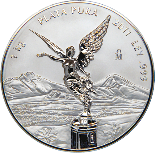 Prooflike Libertad 1 KG Silbermünze