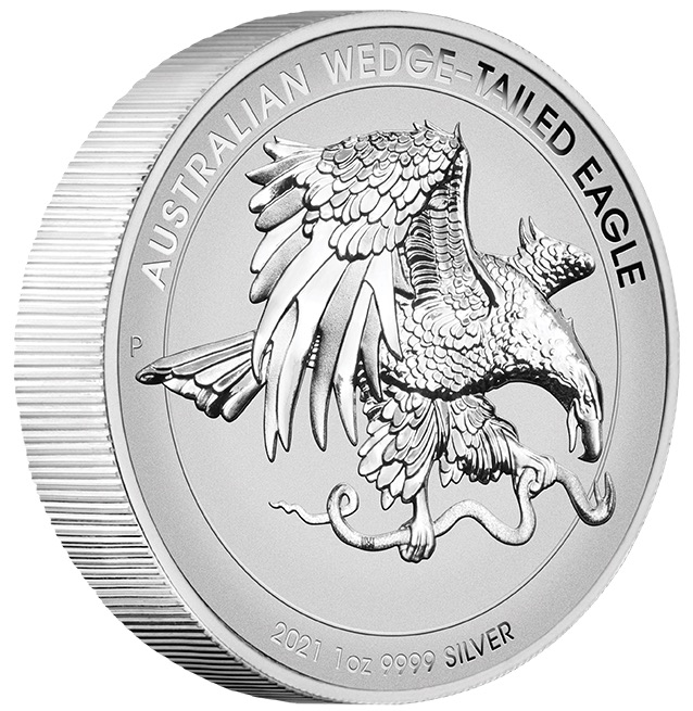 Wedge Tailed Eagle Enhanced Reverse Proof 1 Oz Silber 2021 + Box + COA