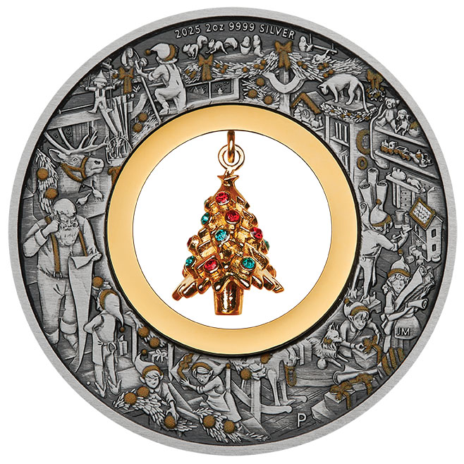 Santas Workshop 2 Oz Silber 2025