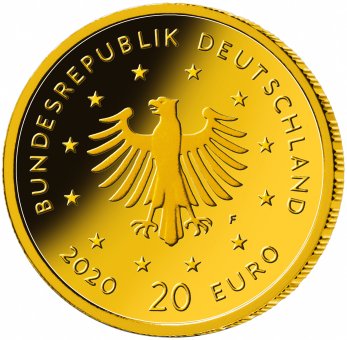 20 Euro Weisstorch Goldmünze Deutscland