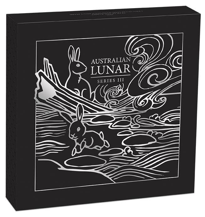 Umverpackung Lunar 3 Hase 1 KG Silber Privy Mark 2023