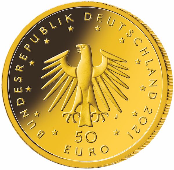 Pauke 50 Euro Goldmünze