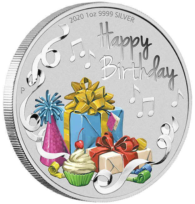 Happy Birthday 1 Oz Silber 2020 + Präsentationsbox *
