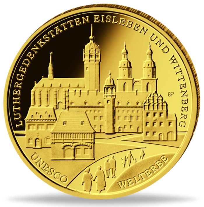 100 Euro Goldmünze Luthergedenkstätten Wittenberg 2017