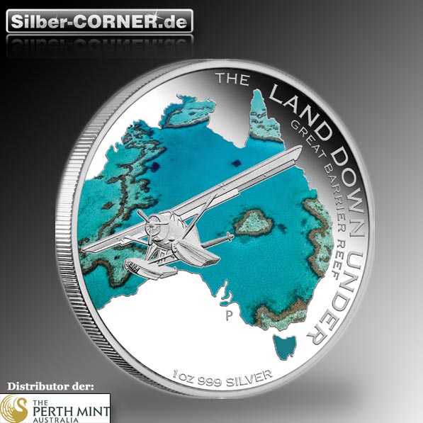 Land Down Under - Great Barrier Reef - 1 Oz Silber*