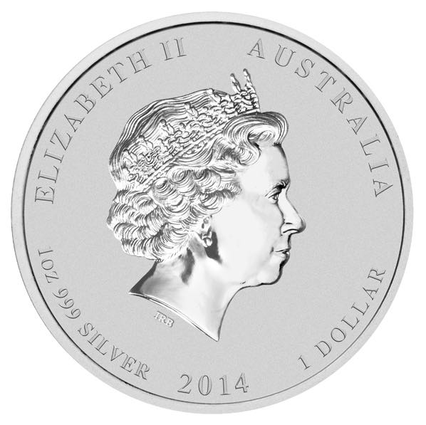 1 Dollar Lunar Pferd 2014