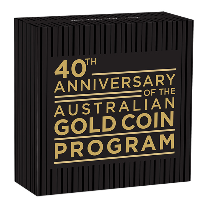 Umverpackung 1 Oz Gold Proof Nugget 40 Jahre