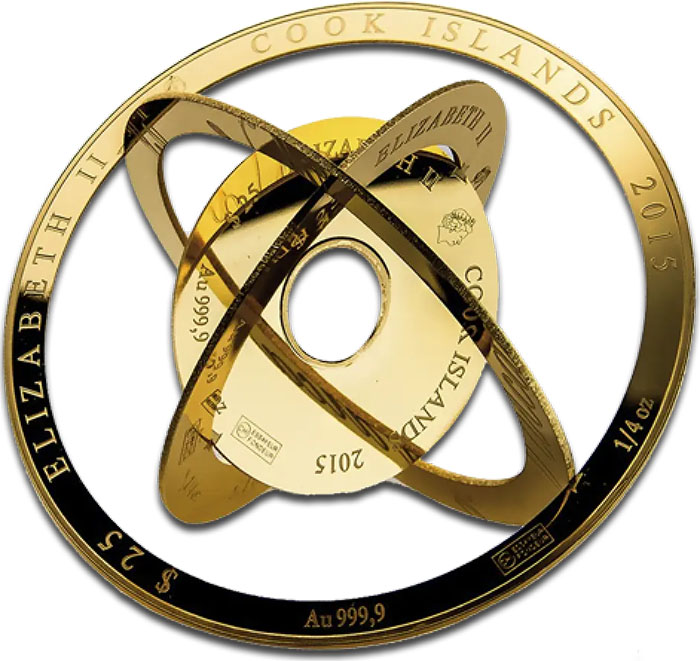 Valcambi Amillary 1 Unze Gold in Ringen