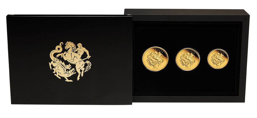 Australien Sovereign 3 Coin Set Gold Proof 2025