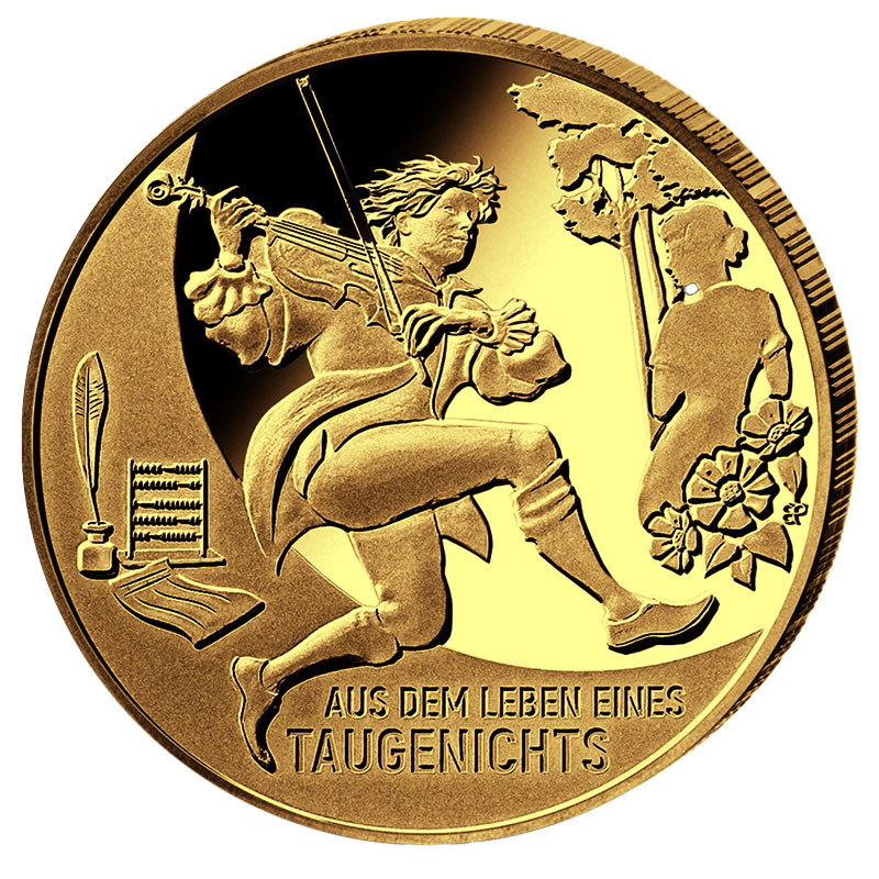Das Leben eines Taugenichts 100 Euro Goldmünze 2025