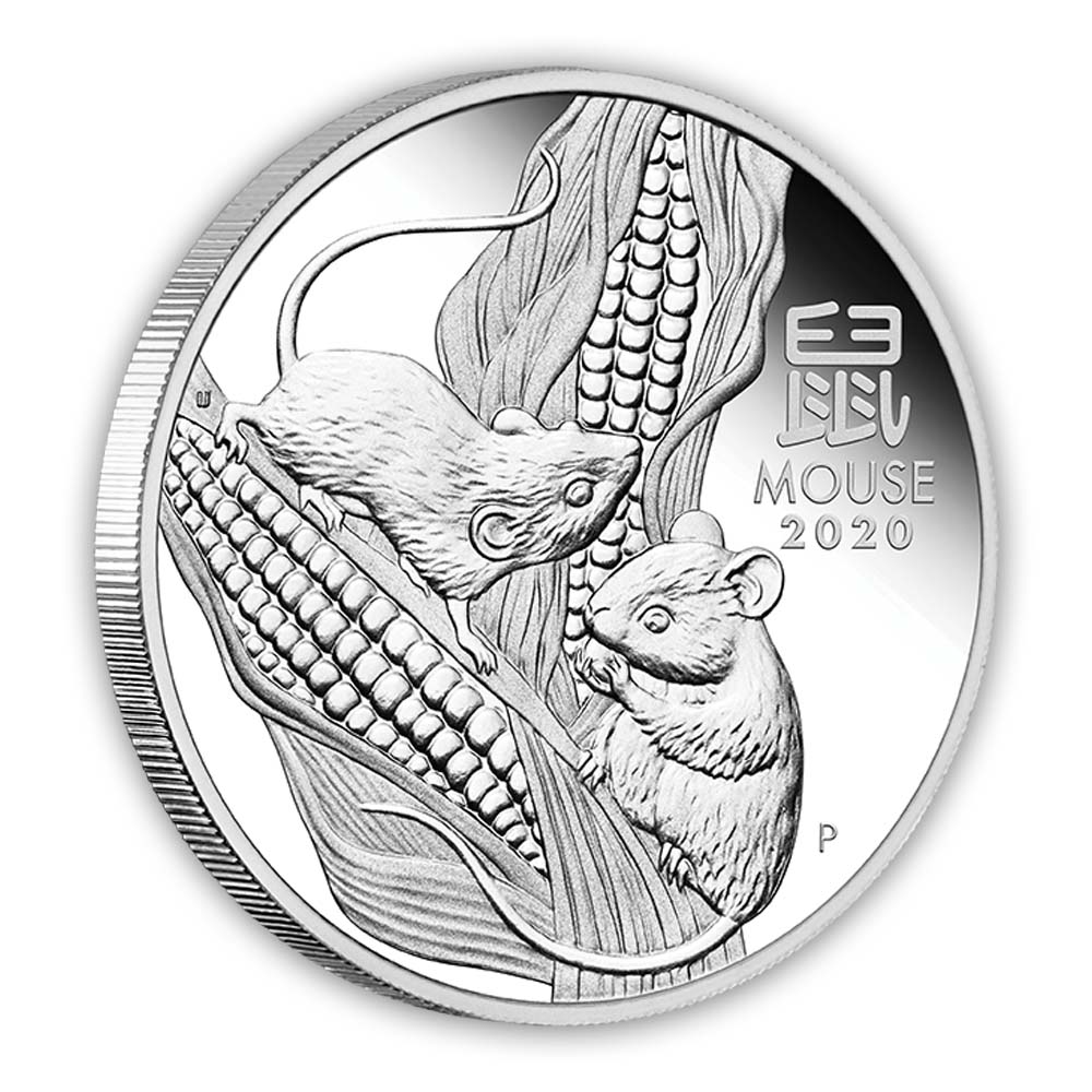 lunar maus three coin set proof silber