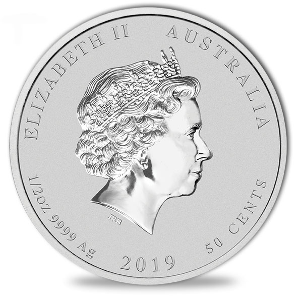 0,50 Dollar Silbermünze Lunar Schwein 2019