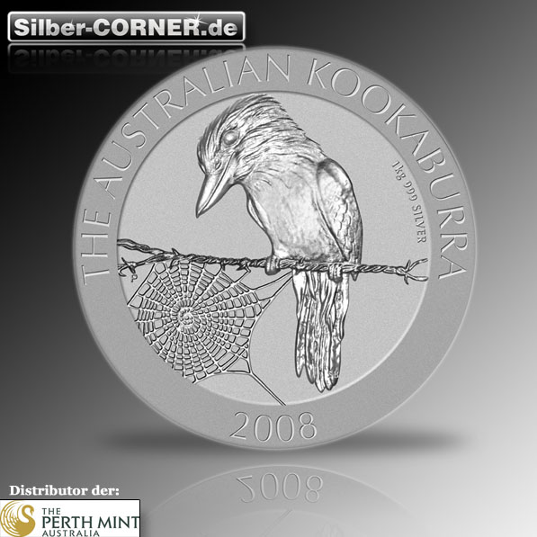Kookaburra 1 KG Silbermünze 2008