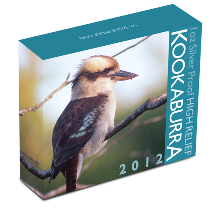 Umverpackung Kookaburra 1 Oz Silber High Relief 2012