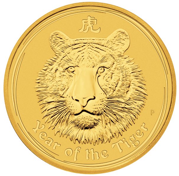 Lunar Tiger 1/20 Unze Gold 2010 