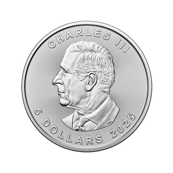 5 Dollar Maple Leaf King Charles 2025