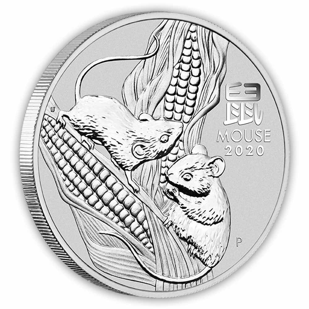 Lunar Serie 3 Maus 2020 Silbermünze 1 Unze 