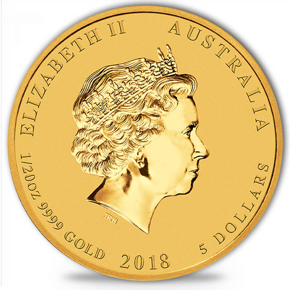 5 Dollar Goldmünze Lunar Hund 2018