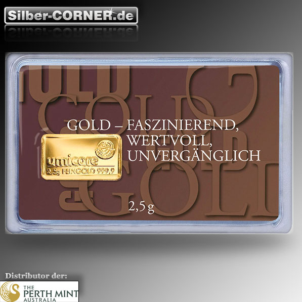 1 Gramm Faszination Gold Geschenkbarren