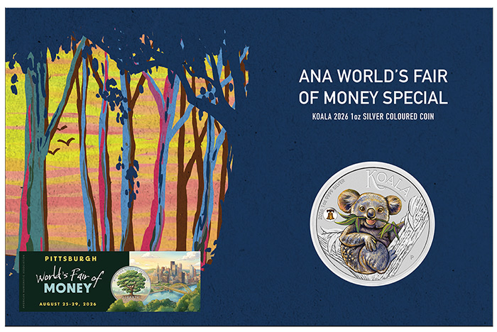 ANA Coin Show ANA Koala Liberty Bell 1 Oz Silber 2026