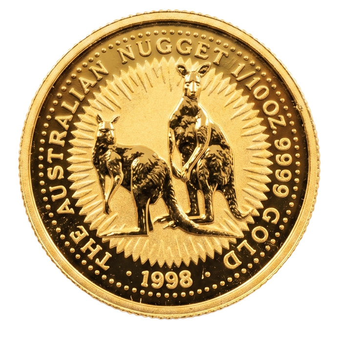 Nugget 1/10 Oz Gold 1998 kaufen und verkaufen