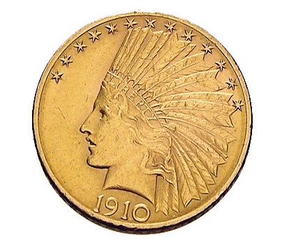 10 Dollar Indian Head Goldmünze 
